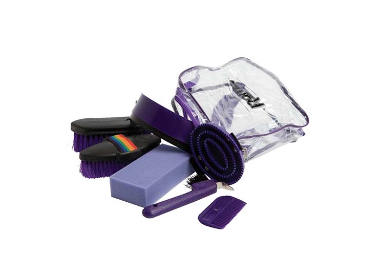 Roma Cylinder Grooming Kit 9 Piece Purple